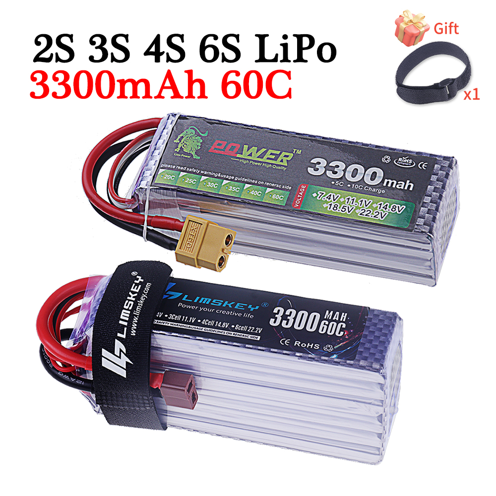 60C Lipo Battery 3300mAh 7.4V  - Rc Helicopter Parts avis et prix