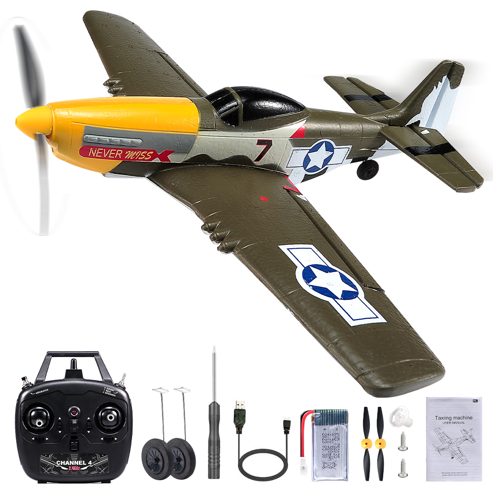 RC Plane P51 Mustang 2.4G Radi - Rc Helicopter Large avis et prix