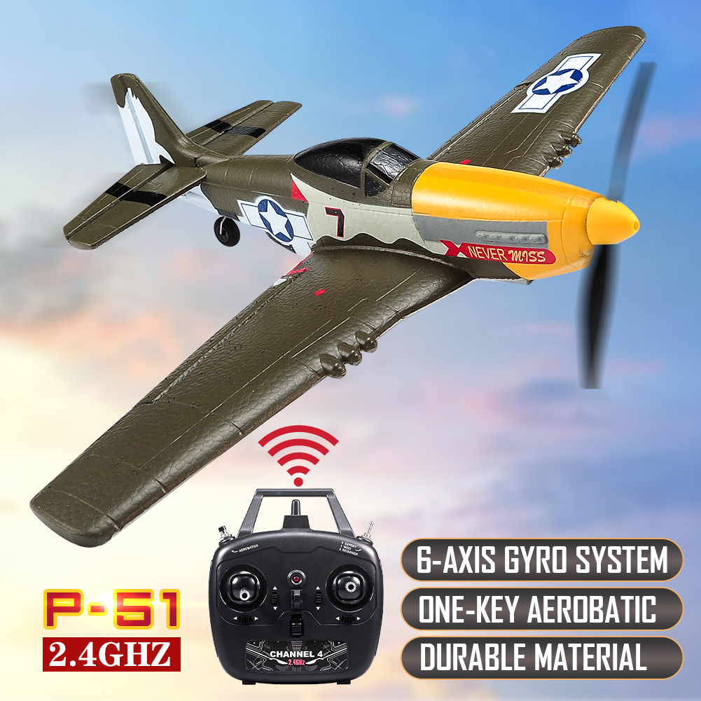 RC Plane P51 Mustang 2.4G Radi - Rc Helicopter Large avis et prix