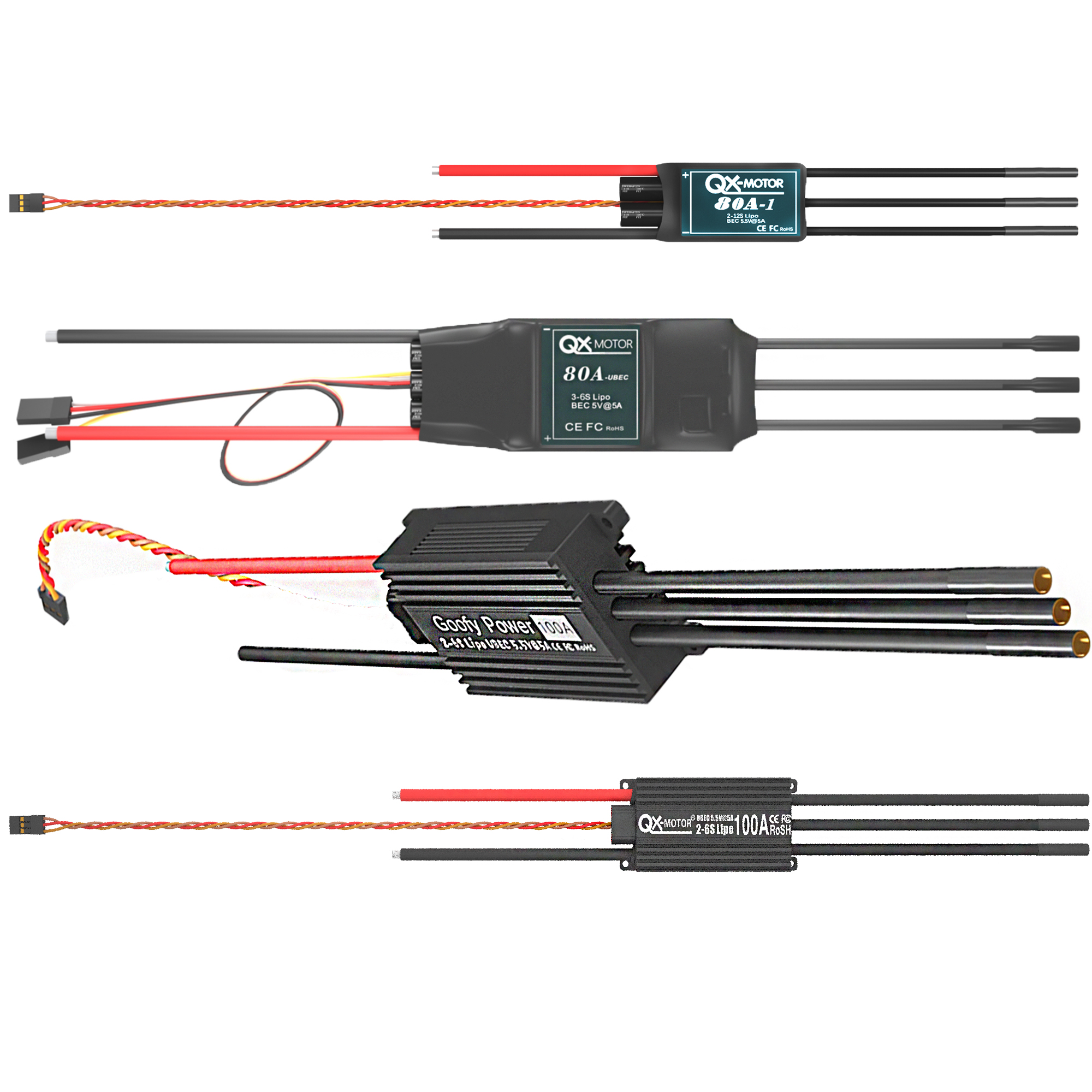 QX-MOTOR Brushless ESC series  - Rc Helicopter Battery avis et prix