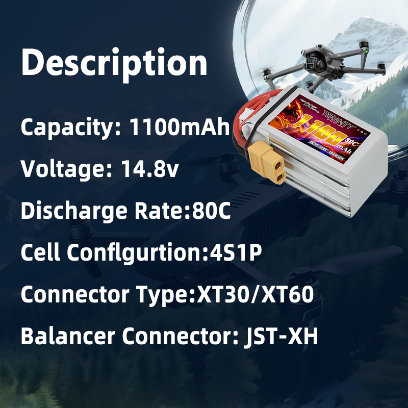 TERANTY 4S 1100mAh 80C/160C Li - Rc Helicopter Parts avis et prix