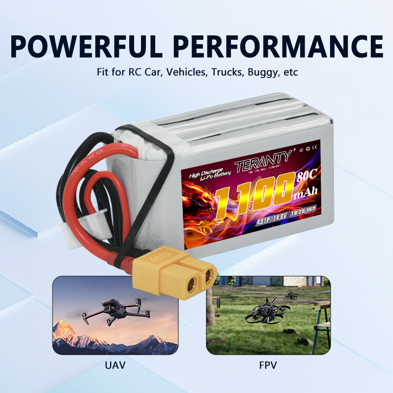 TERANTY 4S 1100mAh 80C/160C Li - Rc Helicopter Parts avis et prix