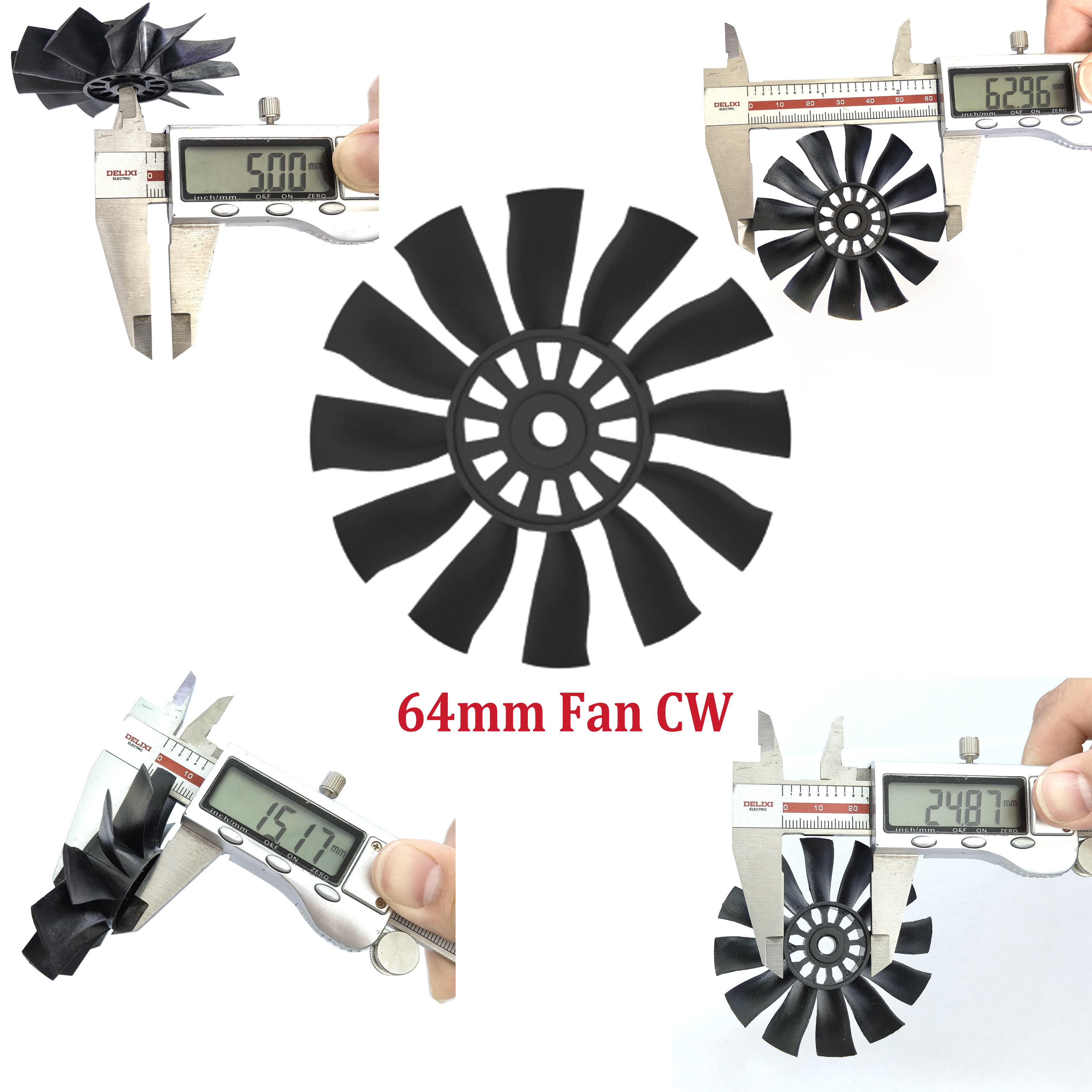 QX-MOTOR 12Blades CW CCW 70mm  - Rc Helicopter Blade avis et prix