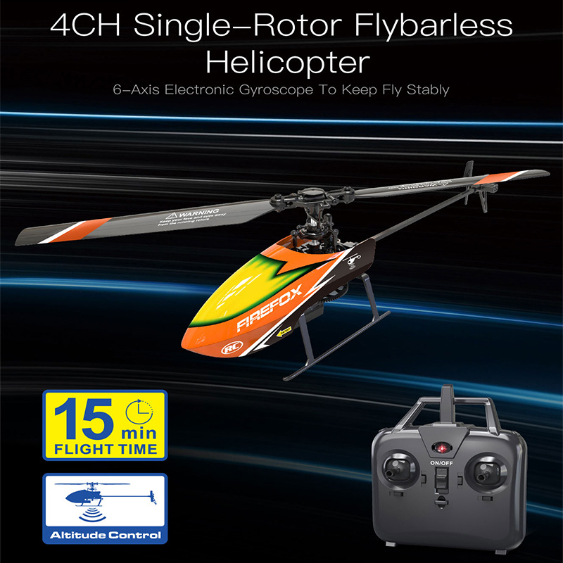 Single-Rotor Flybarless RC Hel - Rc Helicopter Single Rotor avis et prix