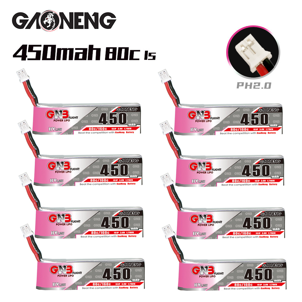 GNB HV 1S 3.8V 450mAh 80C/160C - Rc Helicopter Parts avis et prix