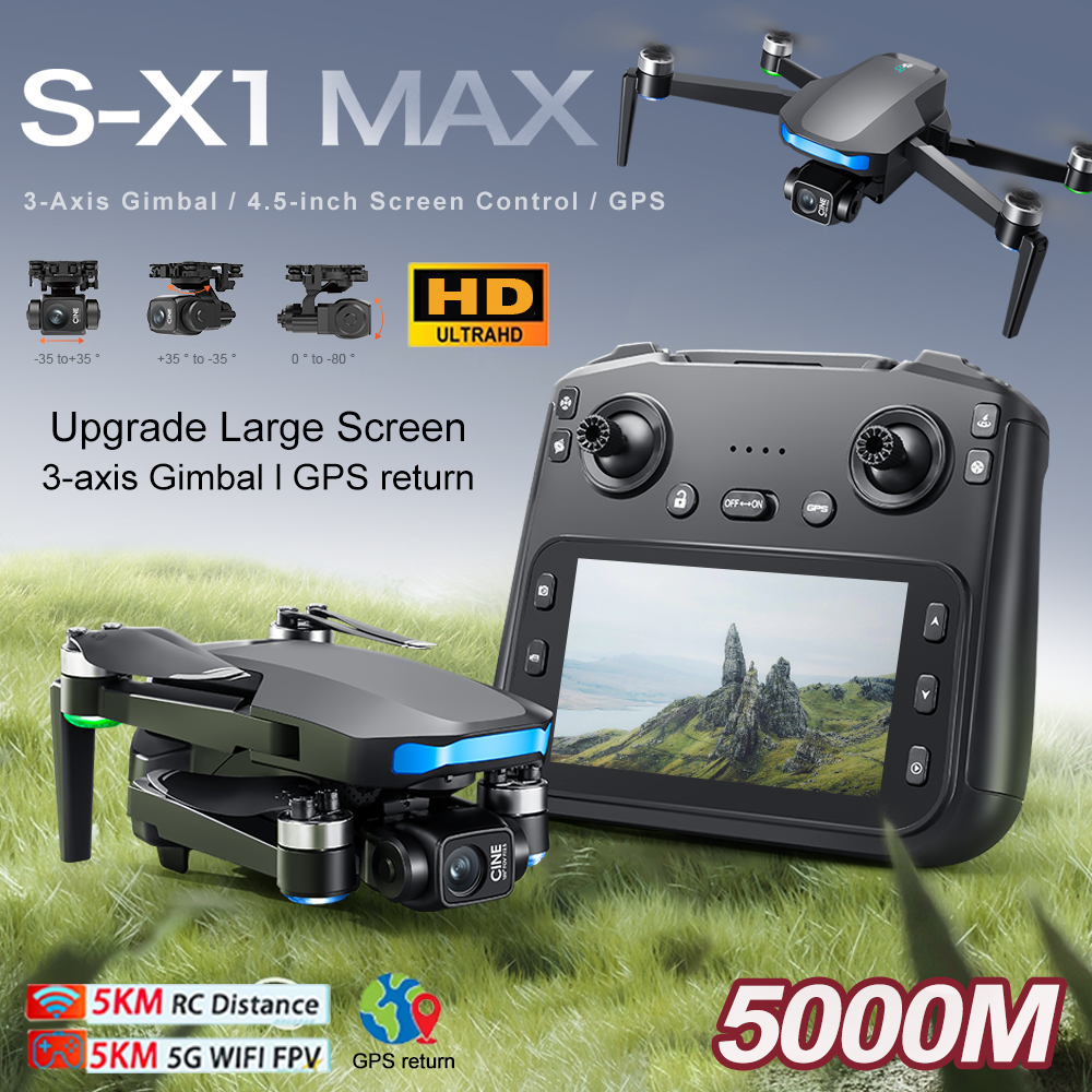 New S-X1 MAX Drone GPS 8K Prof - Rc Helicopter Case avis et prix