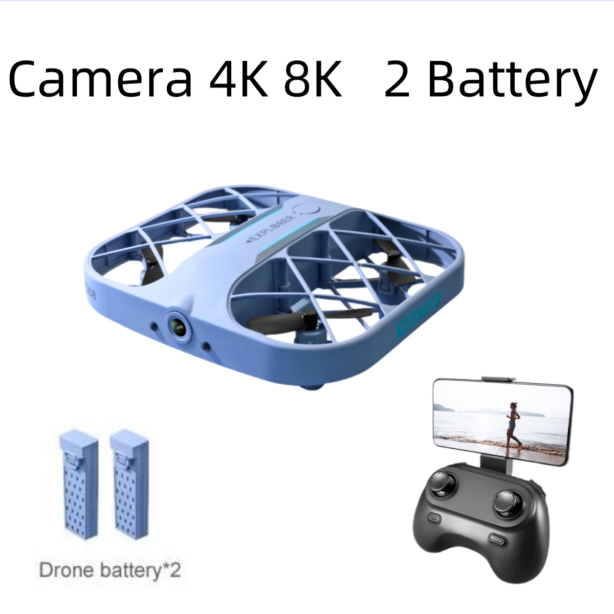 JJRC H107 FPV RC Drone with 2  - Rc Helicopter Case avis et prix
